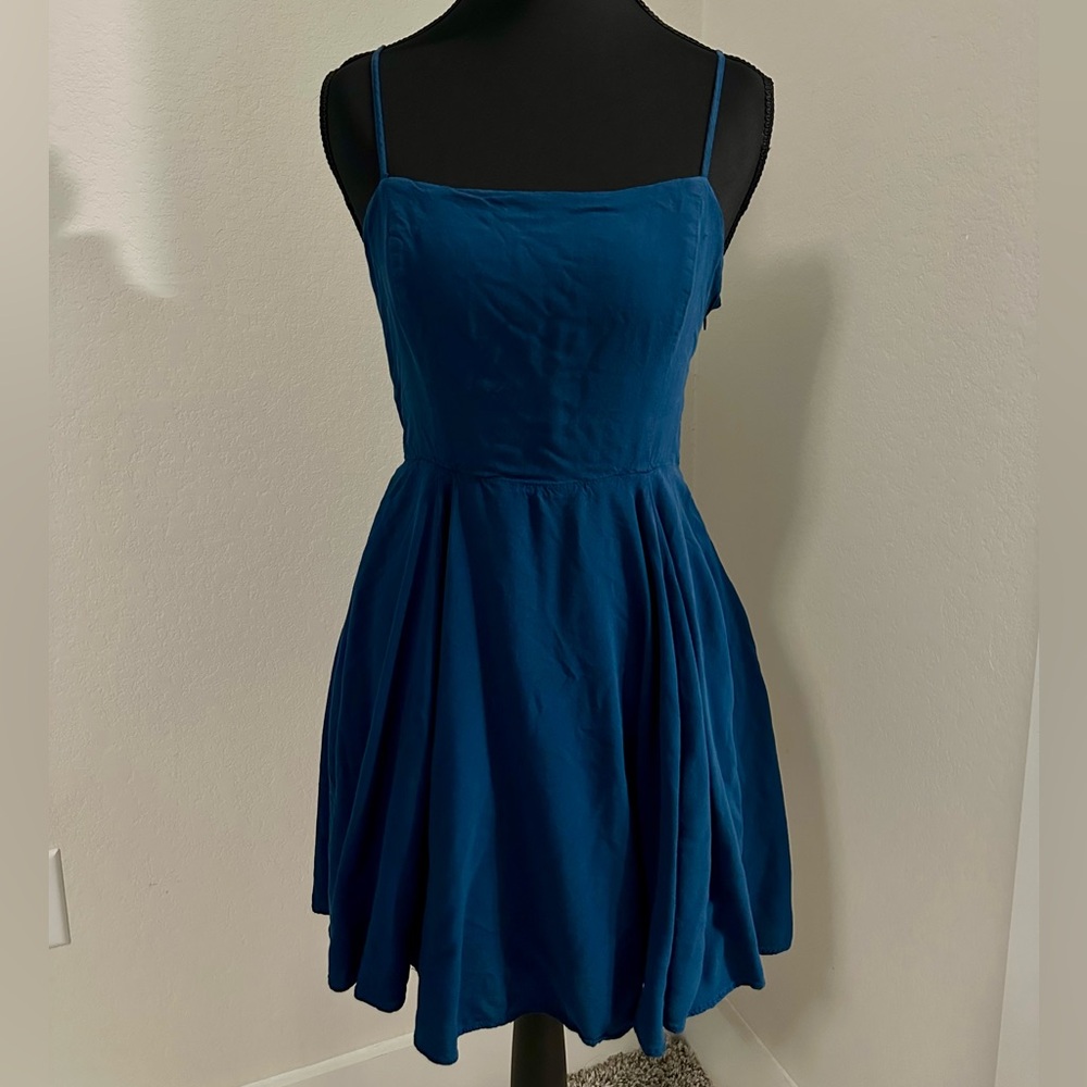 Silence + Noise Blue Dress